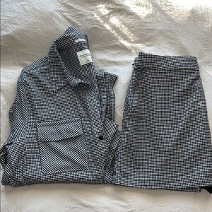 Abercrombie & Fitch Houndstooth Matching Set